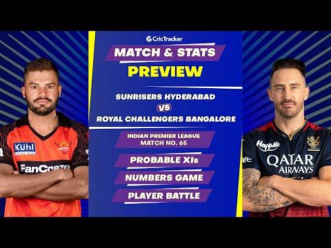 SRH vs RCB | Match Stats and Preview | IPL 2023 | 65th Match | CricTracker