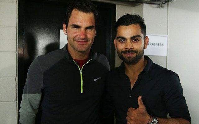 Virat Kohli and Roger Federer.