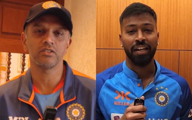 Rahul Dravid and Hardik Pandya