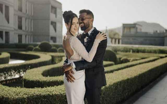 Hardik Pandya white wedding