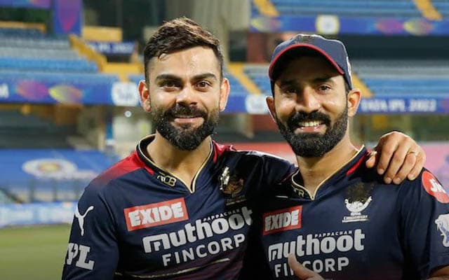 Dinesh Karthik and Virat Kohli