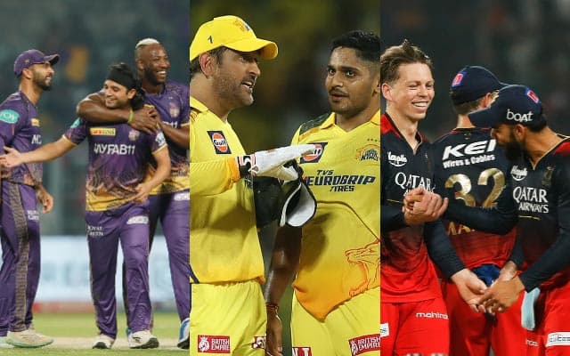 KKR, CSK and RCB