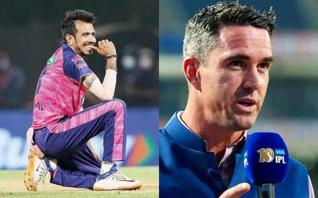 Yuzi Chahal and Kevin Pietersen