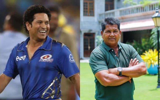 Sachin Tendulkar and Chandrakant Pandit