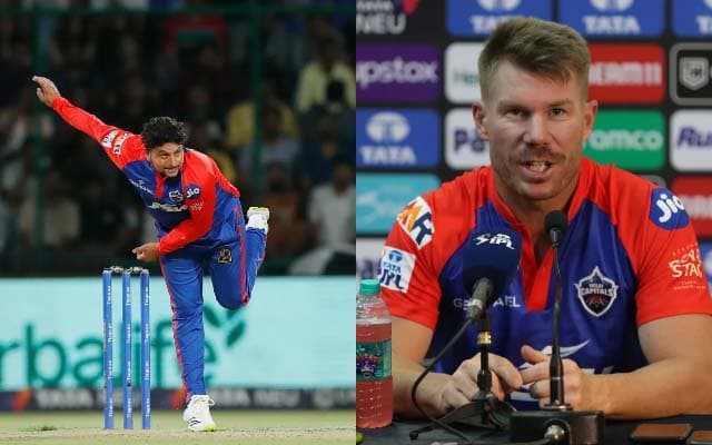 Kuldeep Yadav and David Warner