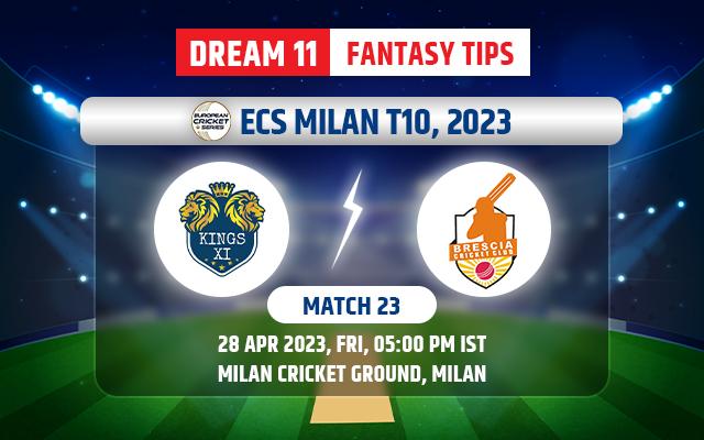 Kings XI vs Brescia Cricket Club Dream11 Team Today