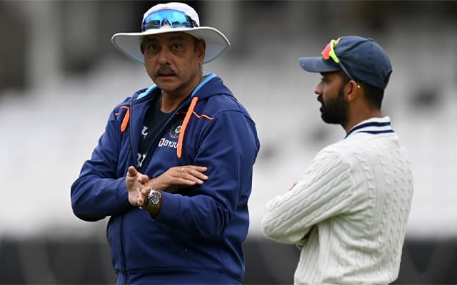 Ajinkya Rahane and Ravi Shastri