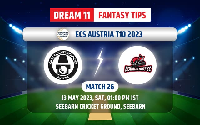 Graz Cricket Academy vs Donaustadt Dream11 Team Today