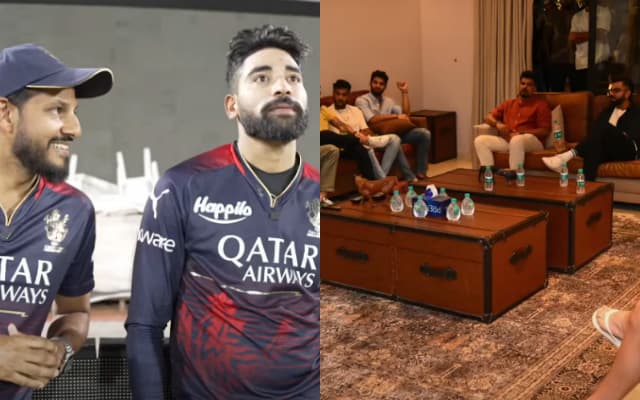 Mohammed Siraj and RCB Team