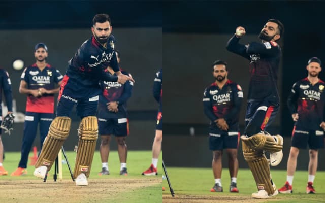 Virat Kohli Bowling.