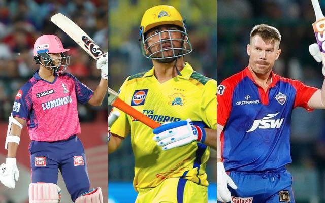 MS Dhoni David Warner Yashasvi Jaiswal Collage