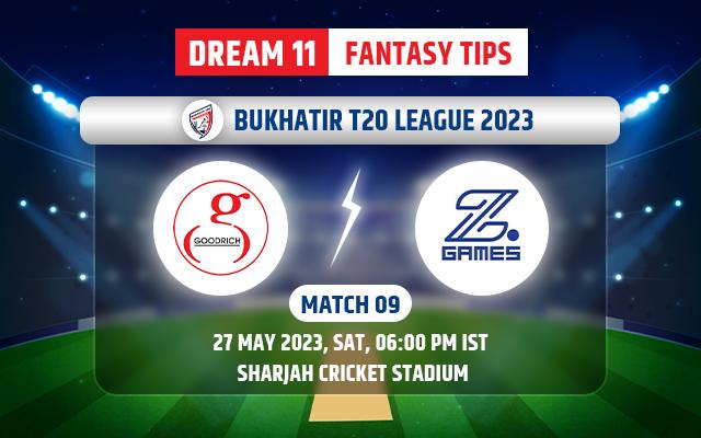 Goodrich Gladiators vs Z Games Strikers Dream11 Team Today