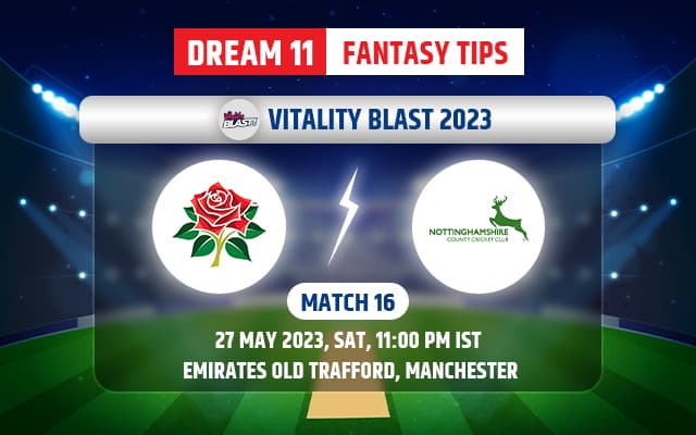 Lancashire vs Nottinghamshire Dream11 Team Today