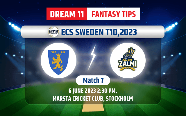 Stockholm CC vs Alby Zalmi CC Dream11 Team Today