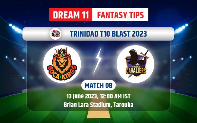 Soca King vs Cocrico Cavaliers Dream11 Team Today