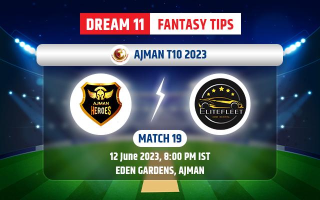 Ajman Heroes vs Elite Fleet Car Rental Dream11 Team Today