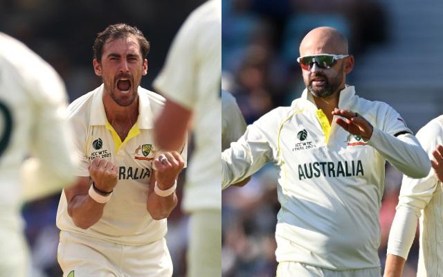 Mithcell Starc and Nathan Lyon