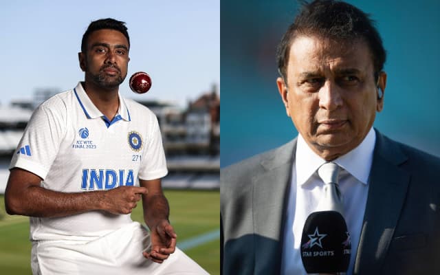 Ravi Ashwin and Sunil Gavaskar.