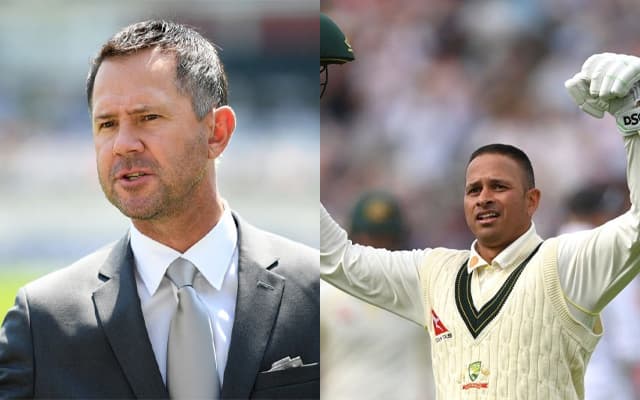 Ricky Ponting and Usman Khawaja