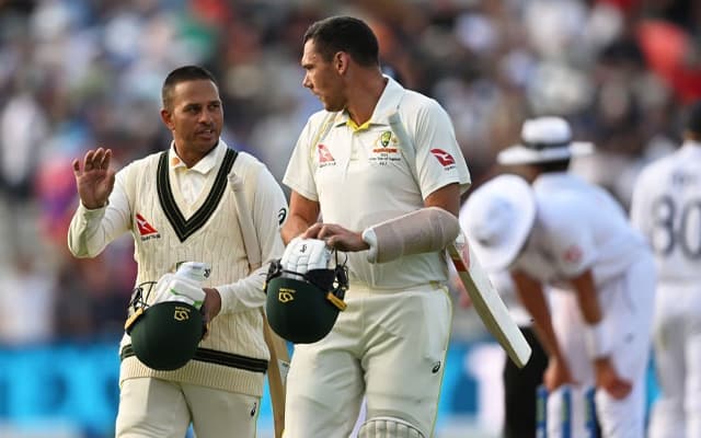 Usman Khawaja and Scott Boland