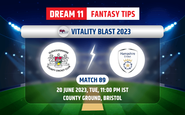 Gloucestershire vs Hampshire Dream11 Team Today