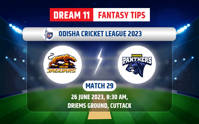 Odisha Jaguars vs Odisha Panthers Dream11 Team Today