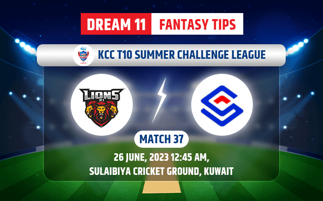 Lions XI vs Stack CC XI Dream11 Team Today