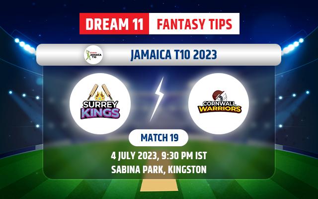 Surrey Kings vs Cornwall Warriors Dream11 Team Today