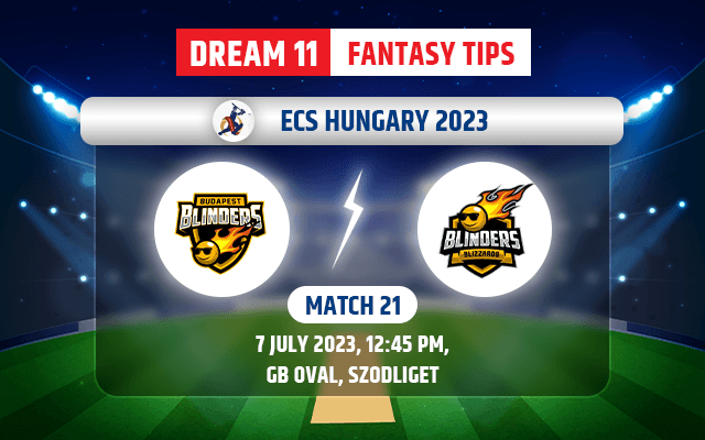 Budapest Blinders vs Blinders Blizzards Dream11 Team Today