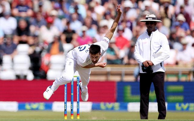 Mark Wood Bowling.