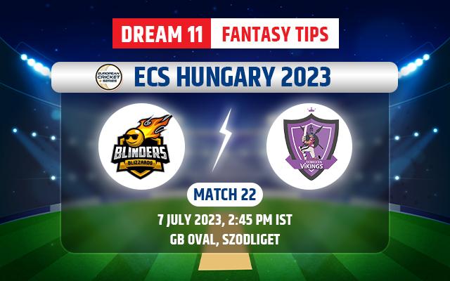 Blinders Blizzards vs Debrecen Vikings Dream11 Team Today