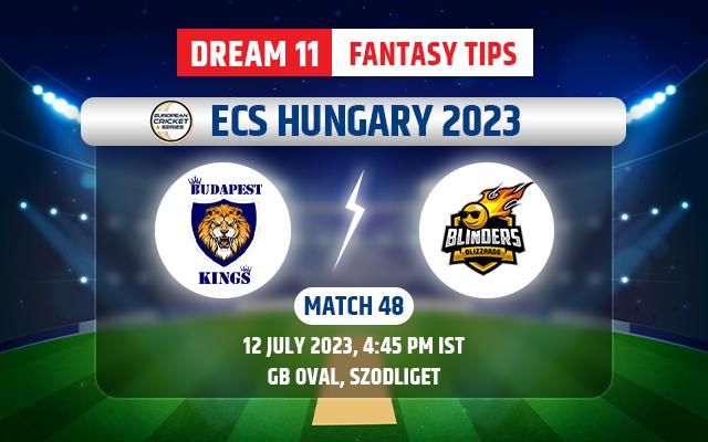 Budapest Kings vs Blinders Blizzards Dream11 Team Today