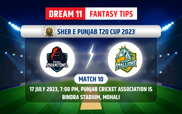 Royal Phantoms vs Trident Stallions Dream11 Team Today