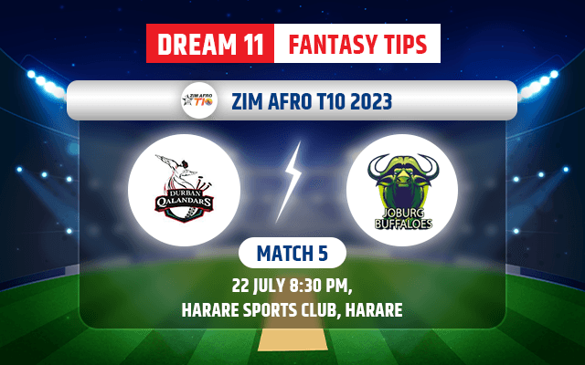 Durban Qalandars vs Joburg Buffaloes Dream11 Team Today