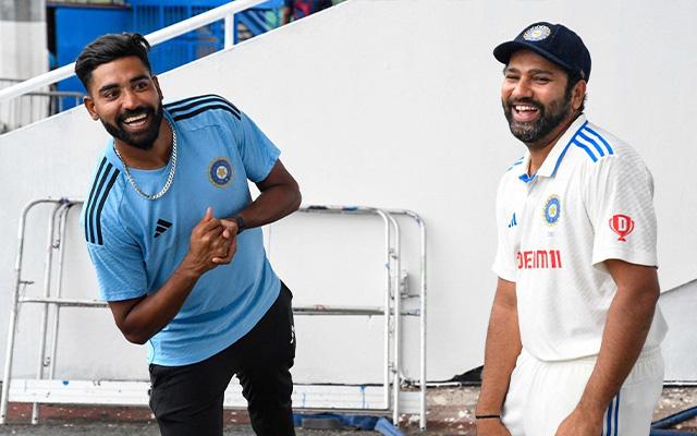 Rohit Sharma and Mohammed Siraj