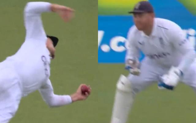 Joe Root catch