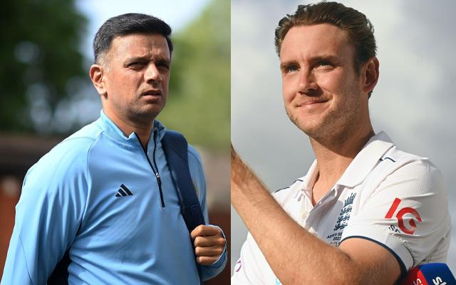 Rahul Dravid and Stuart Broad