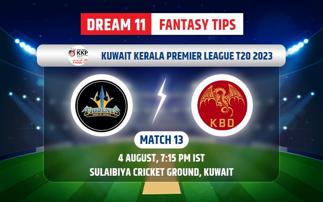 Travancore Tridents vs Kannur Blue Dragons Dream11 Team Today