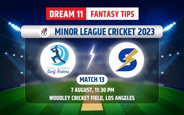 San Diego Surf Riders vs Silicon Valley Strikers Dream11 Team Today