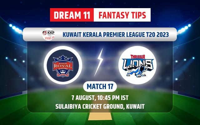 KRM Panthers vs Al Mulla Exchange Thrissur Lions Dream11 Team Today