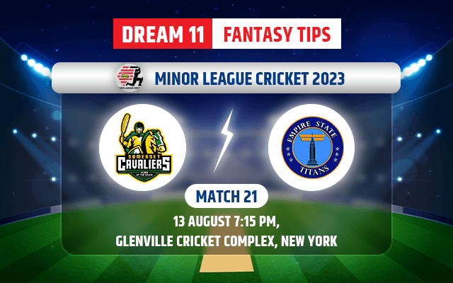 New Jersey Somerset Cavaliers vs Empire State Titans Dream11 Team Today