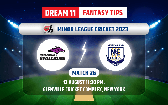 New Jersey Stallions vs New England Eagles Dream11 Team Today