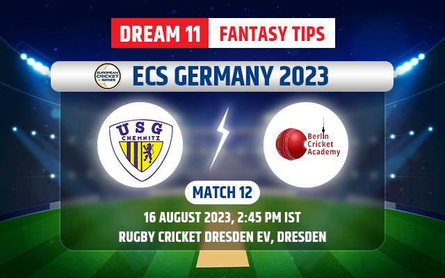 USG Chemnitz vs ICA Berlin Dream11 Team Today