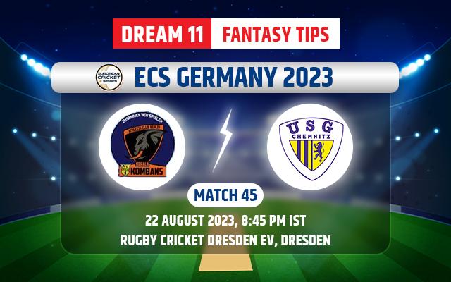 ACB Kerala Kombans vs USG Chemnitz Dream11 Team Today