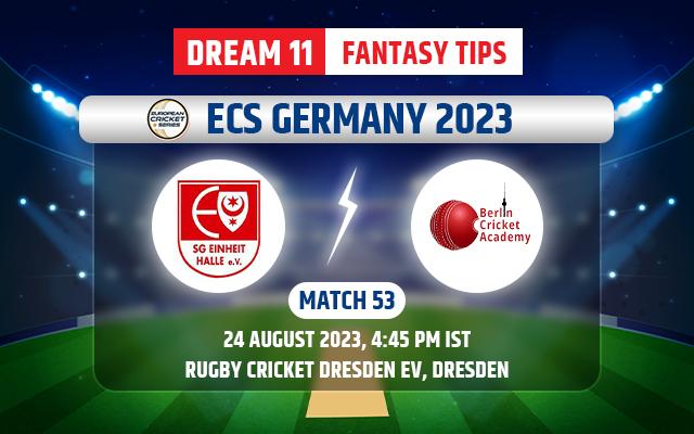 SH Einheit Halle vs ICA Berlin Dream11 Team Today