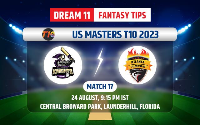 California Knights vs Atlanta Riders Dream11 Team Today