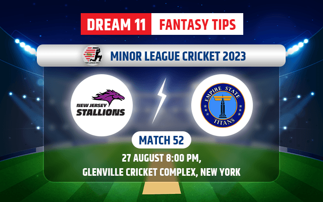 New Jersey Stallions vs Empire State Titans Dream11 Team Today