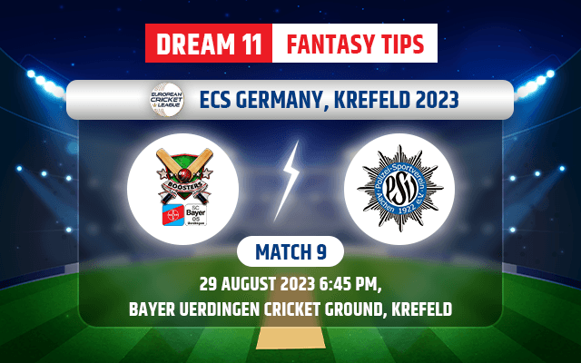 Bayer Uerdingen Boosters vs PSV Aachen Dream11 Team Today