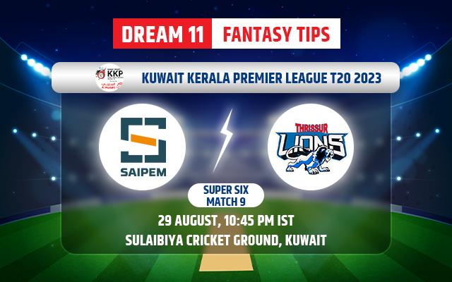 Saipem Calicut vs Al Mulla Exchange Thrissur Lions Dream11 Team Today
