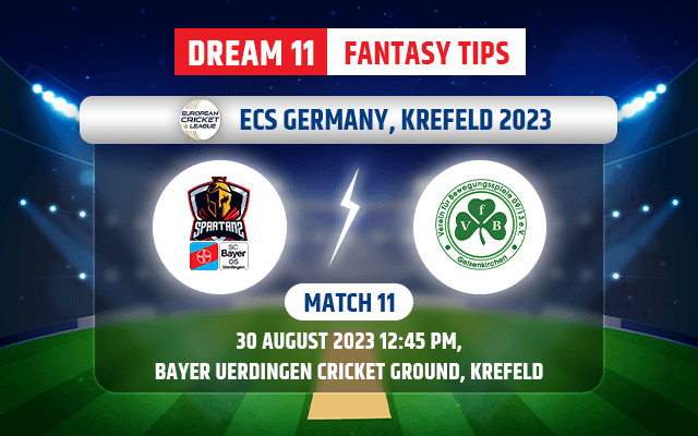 Bayer Spartans vs VFB Gelsenkirchen Dream11 Team Today